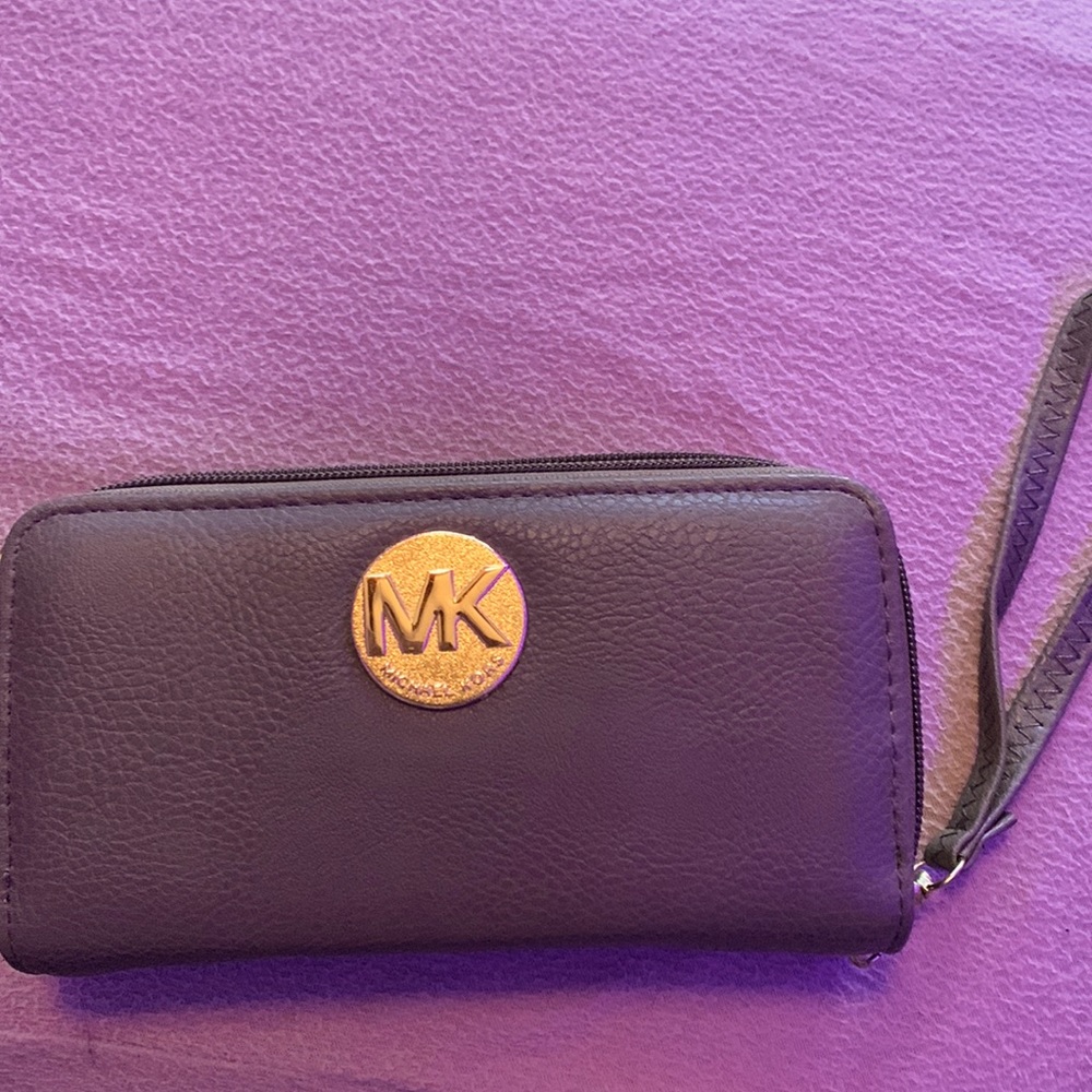 Gray Michael Kors Wrist Wallet
